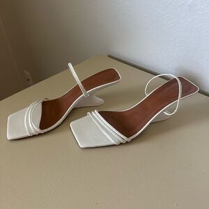 Regina Pyo Sculptural White Heels